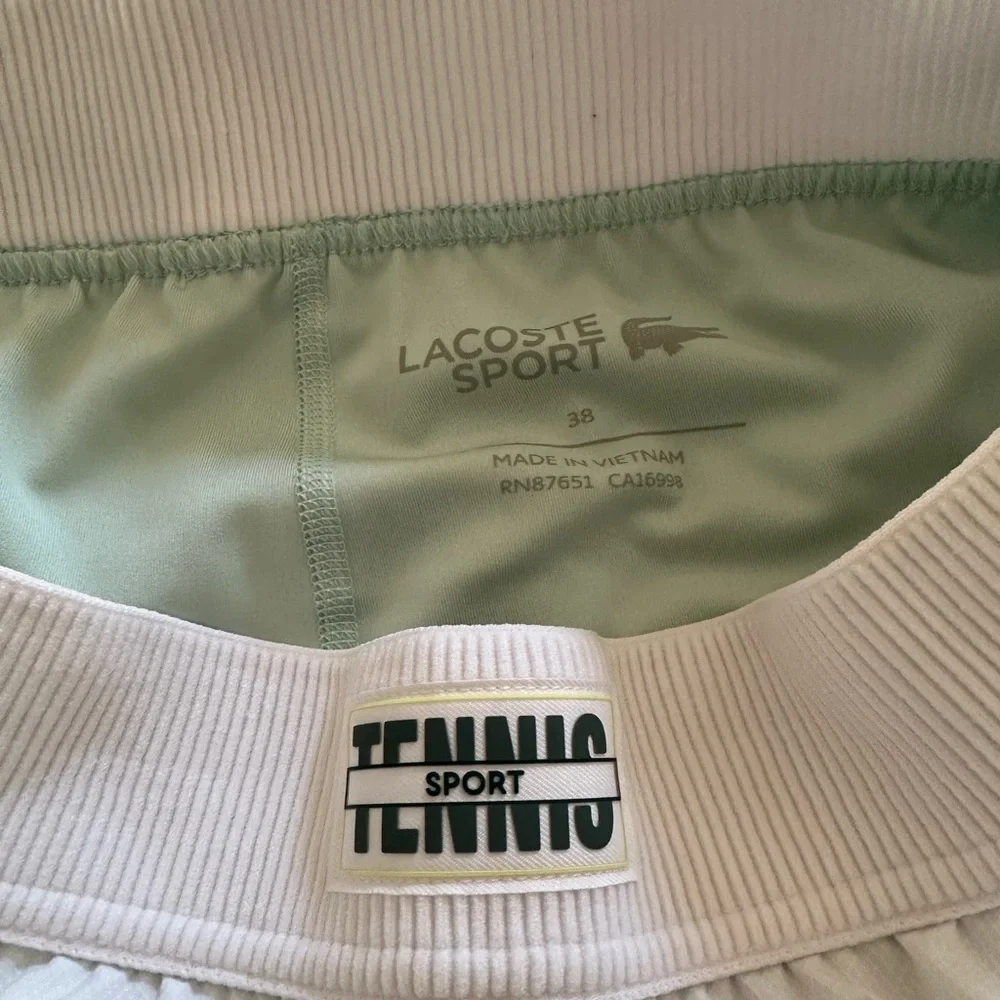 Lacoste Women's White Tennis Skirt - Picture 3 of 8